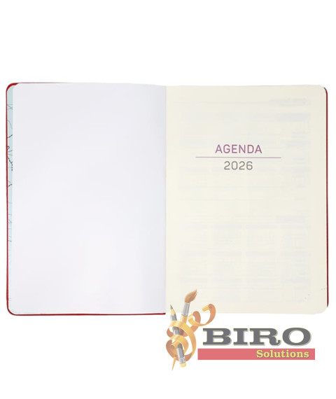 Agendă А5 2026 IDEE Standart "Cherry Red"